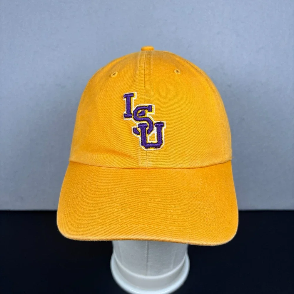 LSU Tigers '47 Brand Clean Up Hat Yellow Adjustable Baseball Cap Purple Logo